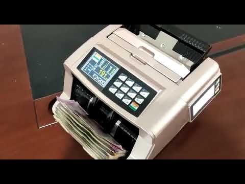 Battery Operated Cash Counting Machine With Fake Note Indication