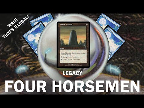 LEGACY'S FORBIDDEN DECK! Four Horsemen Combo, BANNED in paper rules but legal on MTGO! Self mill MTG