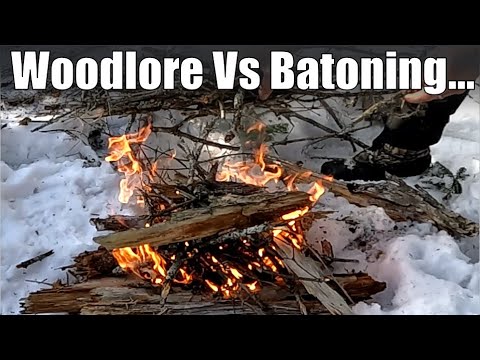 Batoning is not Needed with Knowledge of Woodlore