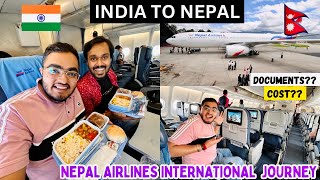 International Flight Journey | Delhi to Kathmandu in Nepal Airways A330-200🇮🇳🇳🇵