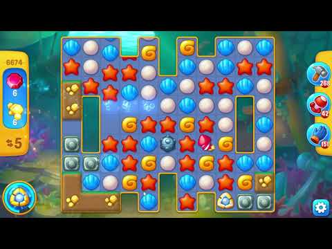 Fishdom 6674 Level - 21 moves - NO BooSTERS