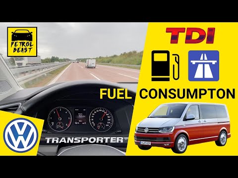 2019 VW T6 TRANSPORTER/MULTIVAN 2.O TDI BiTurbo (204 HP) 4MOTION DSG || AUTOBAHN fuel consumption