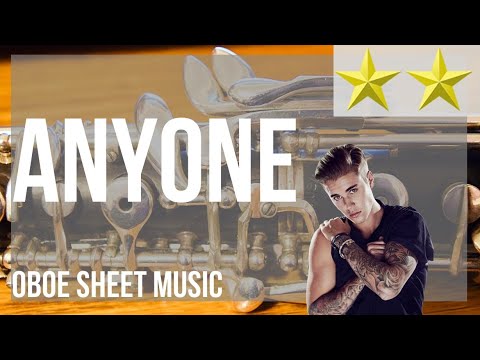 Oboe Sheet Music: How to play Anyone by Justin Bieber