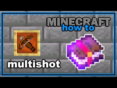 How to Get and Use Multishot Enchantment in Minecraft! | Easy Minecraft Tutorial