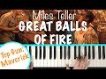 GREAT BALLS OF FIRE Miles Teller Top Gun Maverick Piano Tutorial