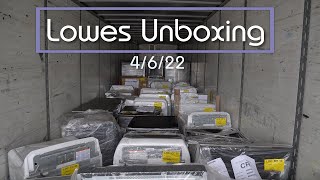 4/6/22 *Unboxing* Appliance Liquidation Truckload - Lowes SDR Program (Scratch/Dent + Returns)