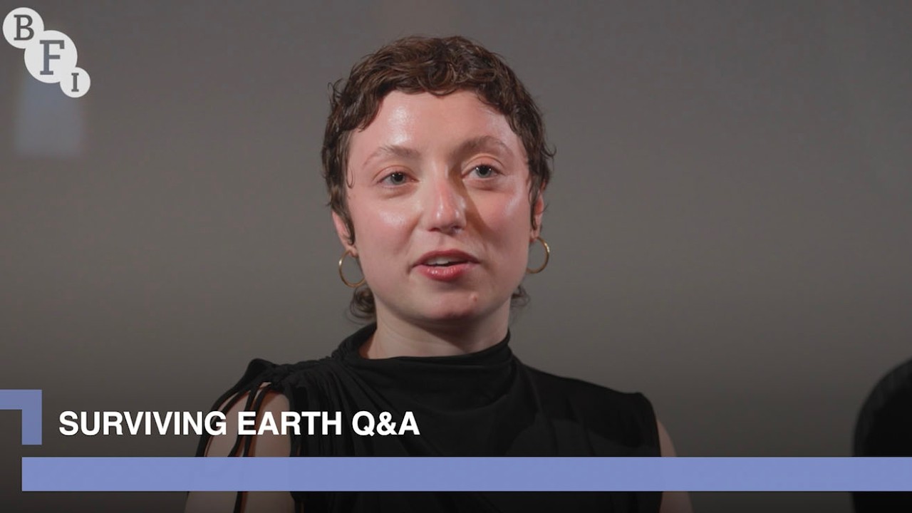 Surviving Earth director Thea Gajić and cast members Slavko Sobin and Olive Gray | BFI Q&A