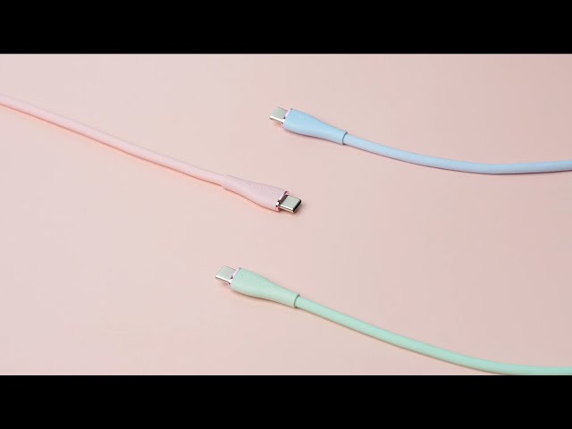 Câble USB-C Vention 5A Mâle vers Mâle 5A 1,5M Silicone Bleu video