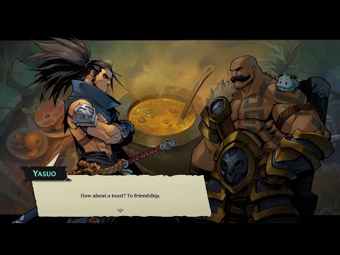 Yasuo and Braum share a drink