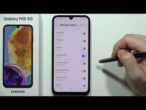 How to Change Keyboard Language on SAMSUNG Galaxy M15 - 5G Manage Input Languages
