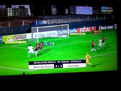 Lances de - BRASIL DE PELOTAS X JUVENTUDE - Primeiro Tempo - Brasileirão Serie B - 03/10/2017