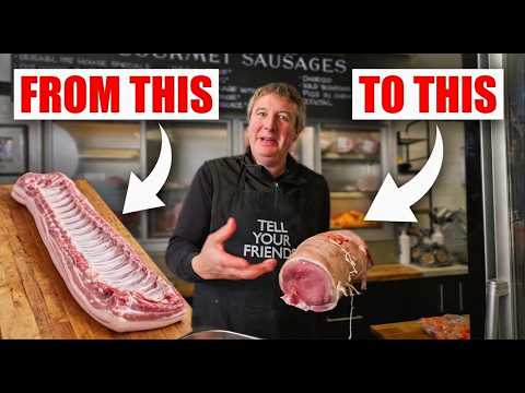How to Butcher a LEG of PORK - Boning & Rolling Explained