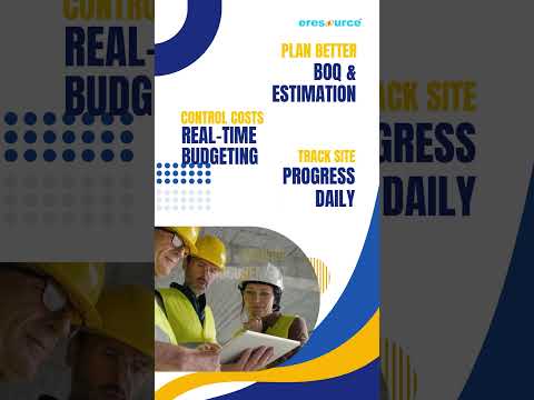 ERP for Construction - eresource 공식 영상 미리보기