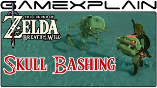 Zelda: Breath of the Wild - Skull Bashing Stalchildren with their own Skulls (Direct Feed - E3 2016)