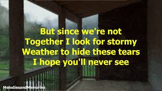Crying In The Rain by The Everly Brothers - 1962 (with lyrics)
