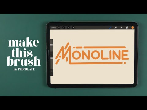 Create Monoline Brush in PROCREATE