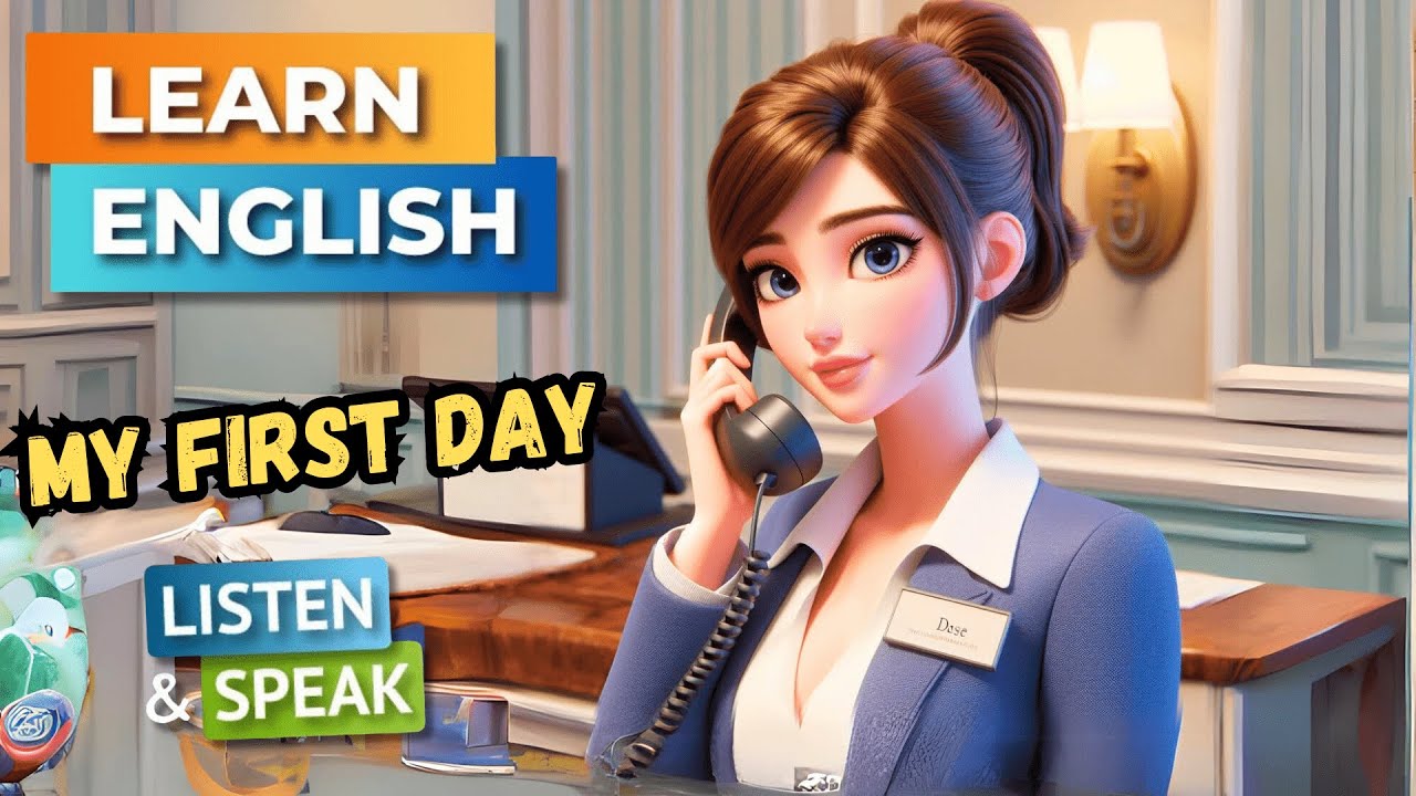 My First Day as a Receptionist| Improve Your English | English Listening Skills - Speaking Skills.