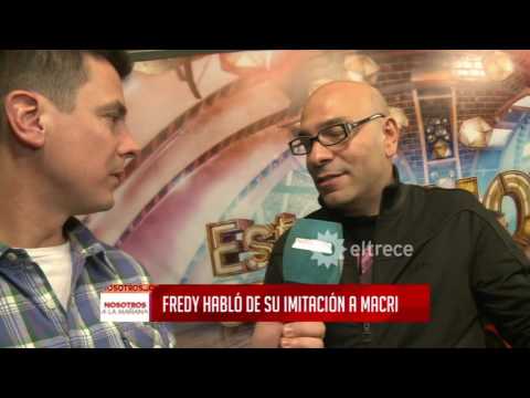 Fredy habló de su imitación a Macri
