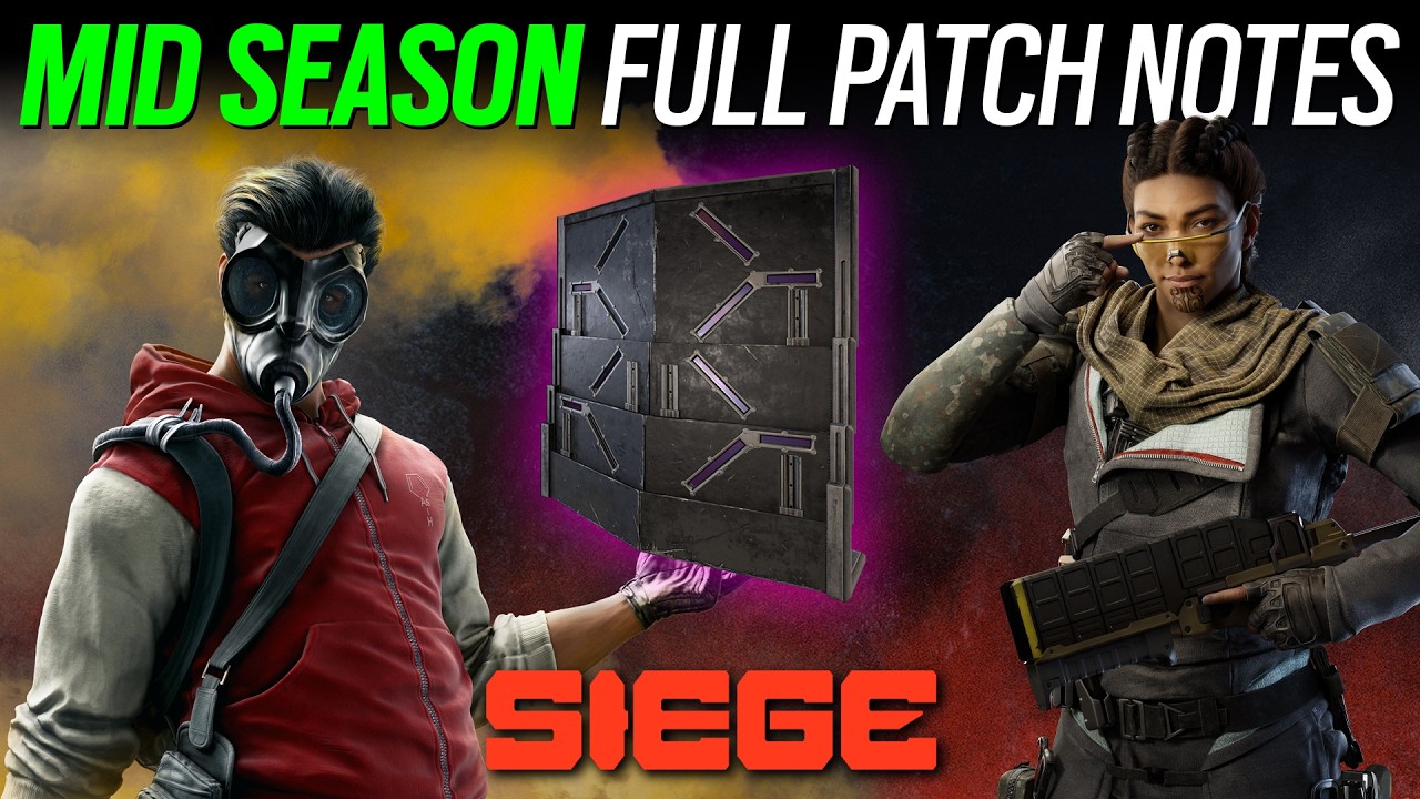 Full Patch Notes - Mid Season Changes - SMOKE, RAUORA, JACKAL, CLASH - 6News - Rainbow Six Siege