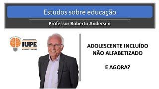 Adolescente incluído não alfabetizado - vídeo
