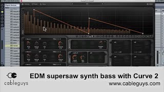 Video thumbnail for Create an EDM supersaw synth bass with Cableguys Curve 2 by Cableguys
