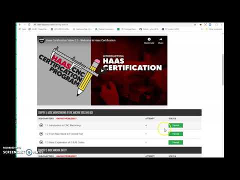 HAAS Mill Certification Program - Chapter 1