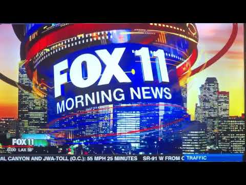 KTTV Fox 11 Morning News at 6am open November 26, 2018