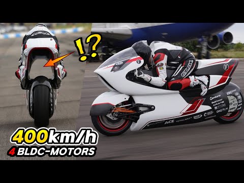 E-Motorcycle "WHITE WMC 250 EV" made to challenge the top speed of 400km 🚀