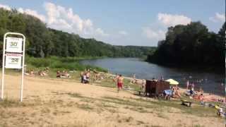 preview picture of video 'Summer beach in Verkiai Park, Vilnius'