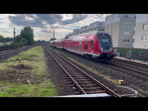 Twindexx Baureihe 445 als RE nach Bamberg fährt durch Mühlheim (Main)