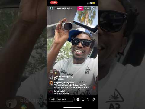 Why Bobby Fishscale tryna flex the Apple Watch on Live 😭🤣 #live #rap