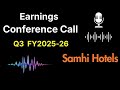 Sami Hotels Q3 FY26 Earnings: Strong Growth Amid GST Challenges
