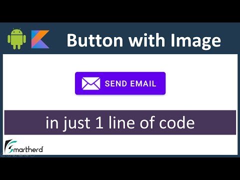 How to add icon to Button in Android Kotlin Android Studio Tutorial