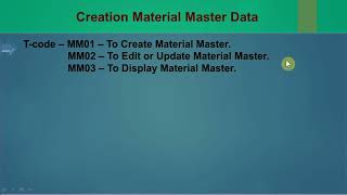 04.1) Material Master SAP MM (ECC / HANA). #sap #sapmm #sapmaterialmanagement #sapmmtraining