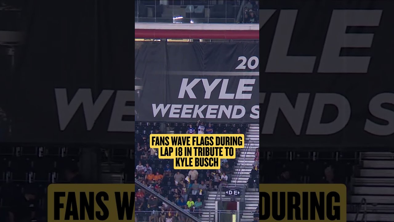 Tribute to Kyle Bush at Bristol Motor Speedway