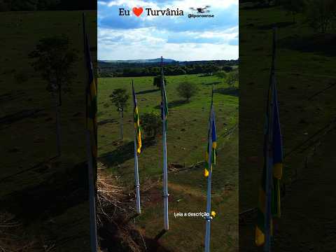 TURVÂNIA GOIAS, PROJETO VISÃO AÉREA - MUNUMENTO EU AMO TURVÂNIA.