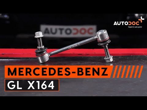 How to change front anti roll bar link MERCEDES-BENZ GL X164 TUTORIAL | AUTODOC