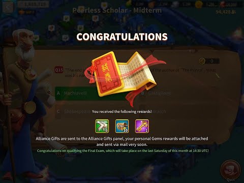 Rise of Kingdoms - Doing Peerless midterm with my alliance! We made it by luck!