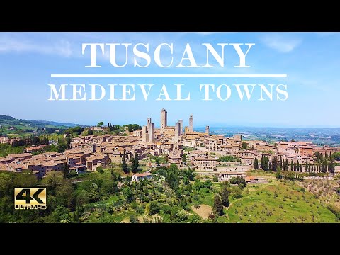 Val D'Orcia Tuscany Towns | SAN GIMIGNANO, VOLTERRA and MONTEREGGIONNI | ITALY [4K scenic travel]