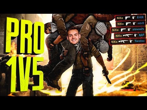 WHEN CS:GO PROS DO IT ALL BY THEM SELVES! (INSANE 1 VS 5 CLUTCHES)