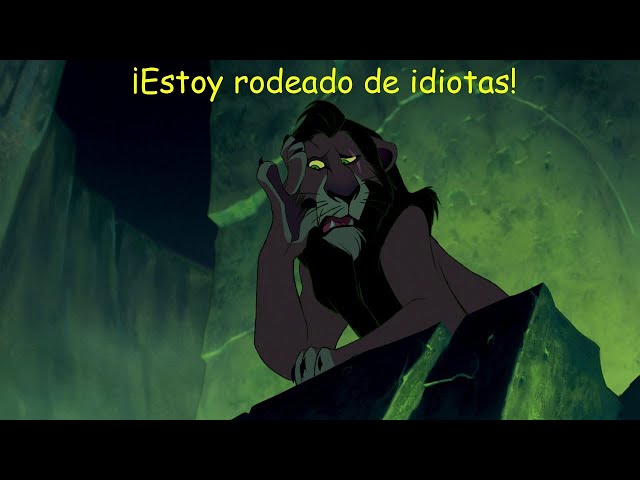 Vídeo relacionado con Disney El Rey León Scar Estoy Rodeado De Idiotas Camiseta