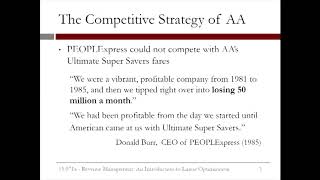 8.2.14 An Introduction to Linear Optimization - Video 8: The Edge of Revenue Management