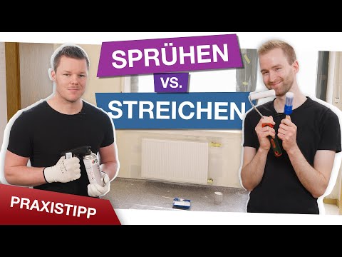 Streichen vs. Sprühen – was geht schneller?