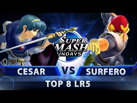 SoCal Arcadian - Cesar (Marth) vs. Surfero (Falcon) - SSBM Top 8 LR5 - Smash Melee