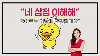 "네 심정 이해해" 영어로 어떻게 표현할까요? | 세리나의 누구나 톡톡