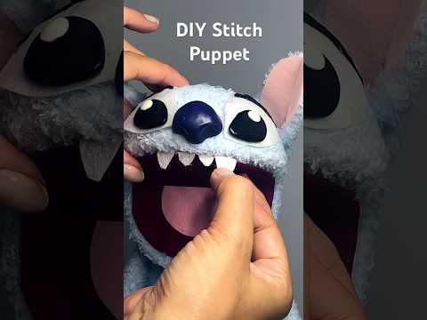 DIY Stitch puppet socks #shorts #diy #stitch #puppet