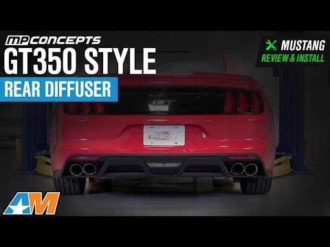 2015-2017 Mustang GT, EcoBoost Premium MP Concepts GT350 Style Rear Diffuser Review & Install