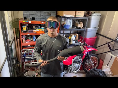 Installing an exhaust on my CRF250F