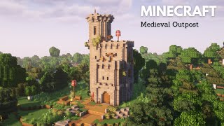 Minecraft: How to build a Medieval Outpost | Minecraft Outpost Tutorial