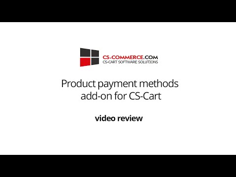 Product payment methods add-on for CS-Cart